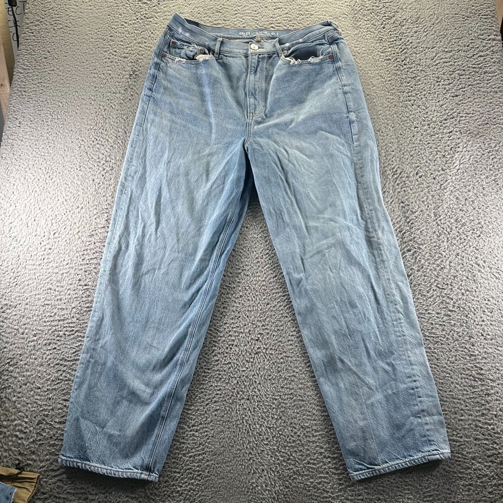 American Eagle Outfitters‎ Real Goods Jeans Men 34x31 Blue Denim Straight Baggy